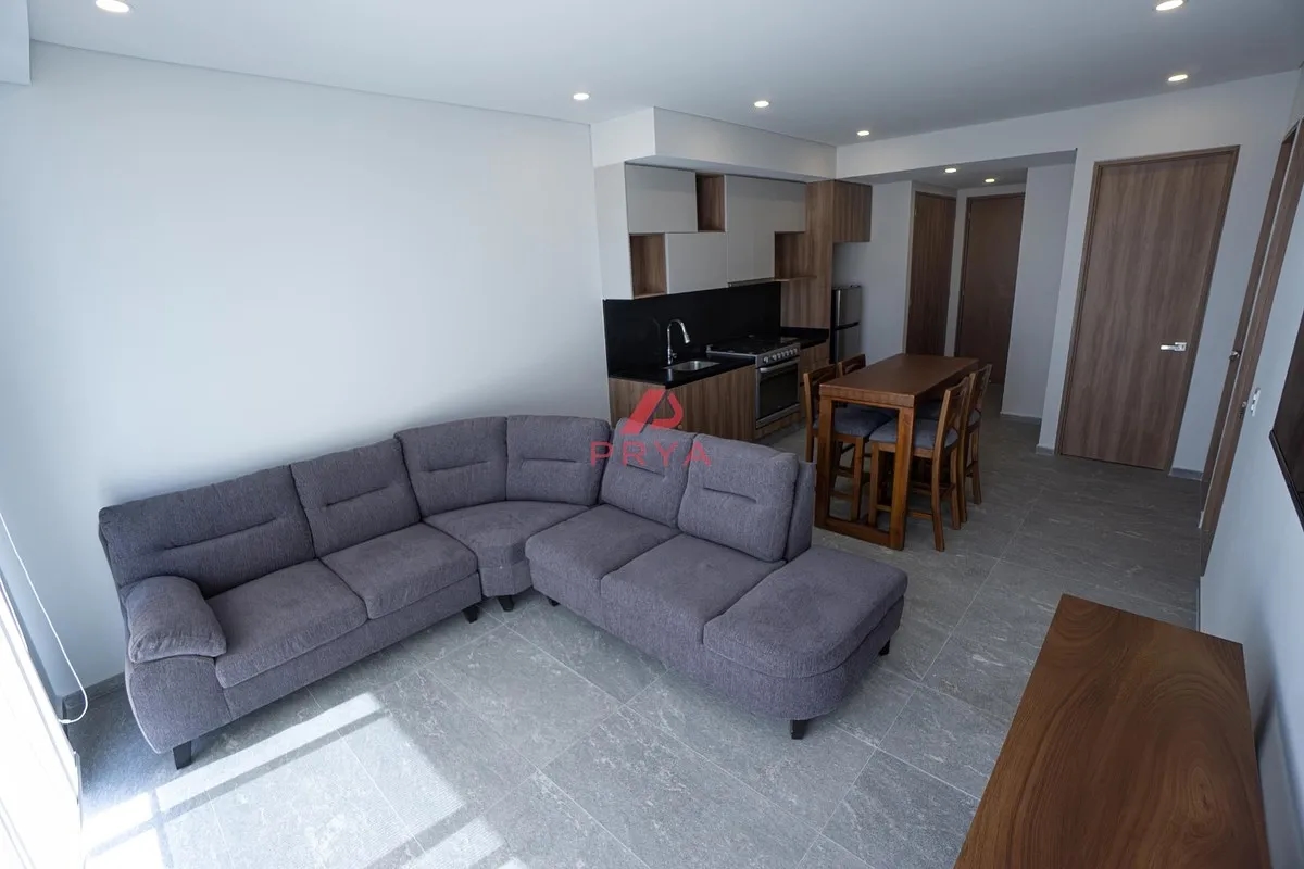 Departamento amueblado en renta en torre Ovié20  Zona Real Zapopan – 2 Recámaras