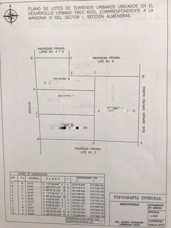 Terreno en renta de Tres Ríos, Culiacán, Sinaloa